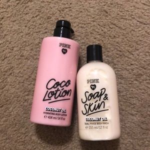 🍂THANKSGIVING SALE🍂PINK coco bodywash &lotion